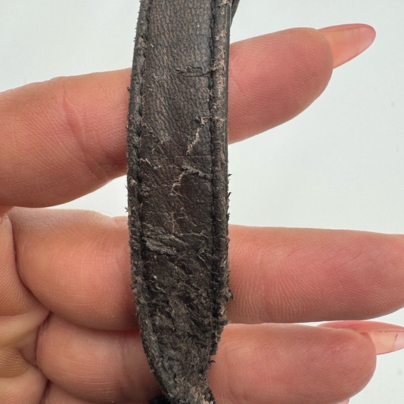 Prada Vintage Leather & Canvas Shoulder Crossbody Bag Black n Brown - Picture 16 of 17